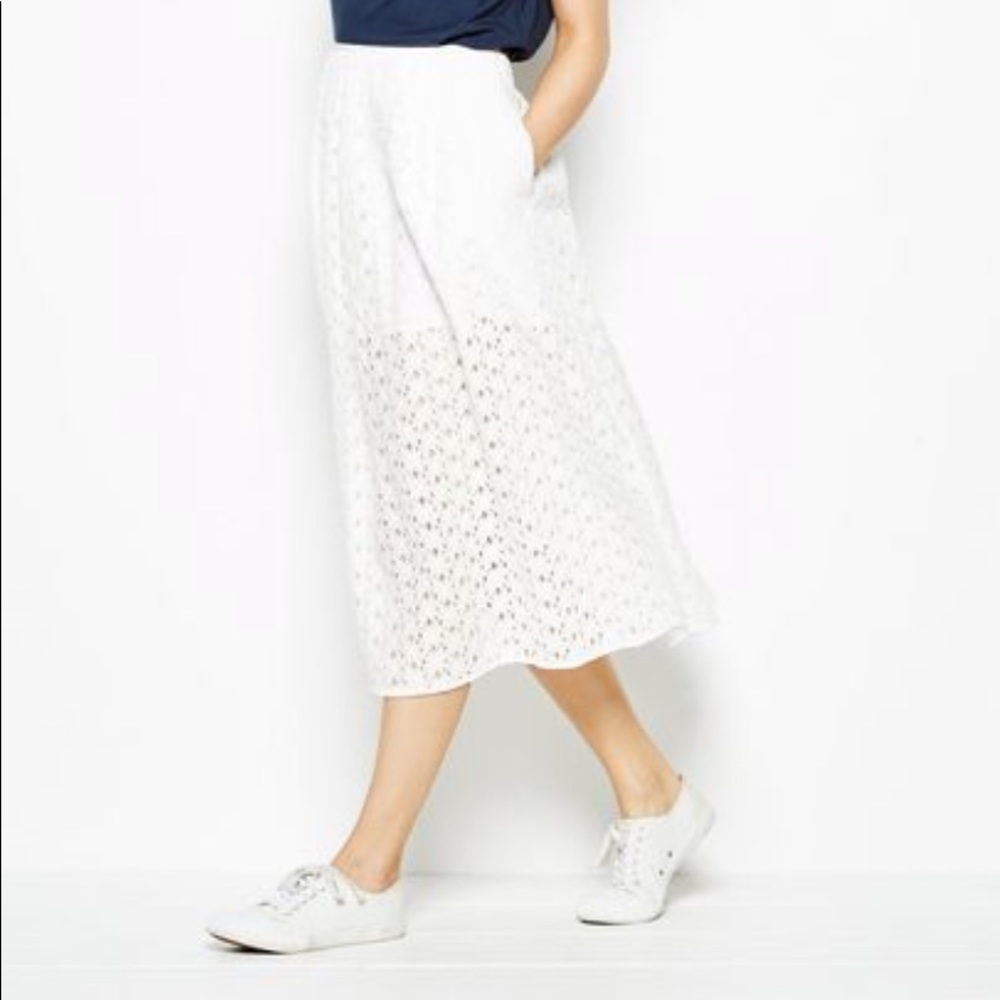 Jack Wills Glampton Lace Midi Skirt